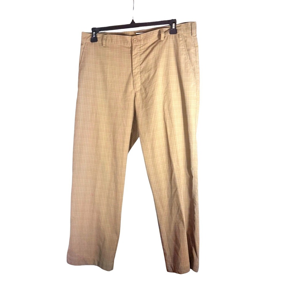 Nike Golf Men's Tan Plaid Dress Performance pants‎ 36/30
